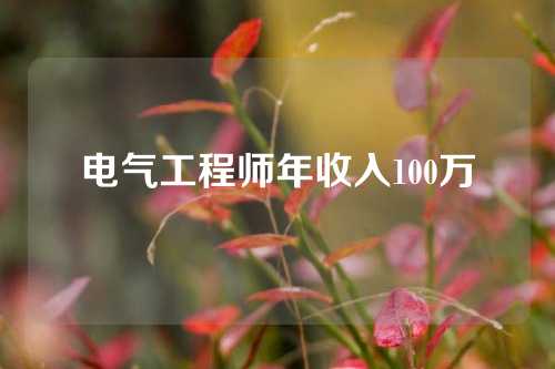 电气工程师年收入100万