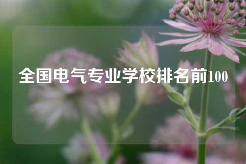 全国电气专业学校排名前100