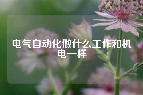 电气自动化做什么工作和机电一样