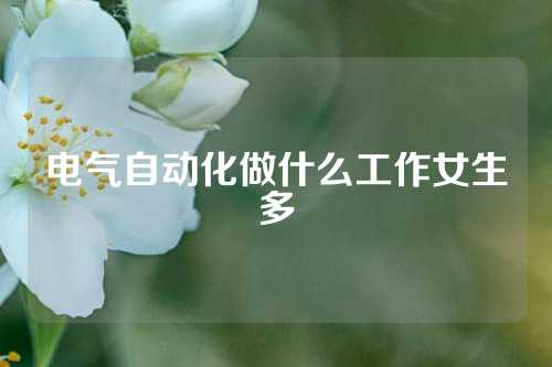 电气自动化做什么工作女生多