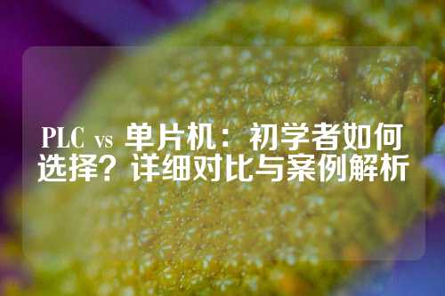 PLC vs 单片机：初学者如何选择？详细对比与案例解析