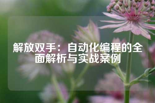 解放双手：自动化编程的全面解析与实战案例