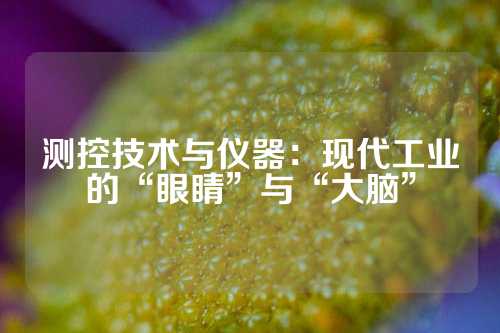 测控技术与仪器：现代工业的“眼睛”与“大脑”