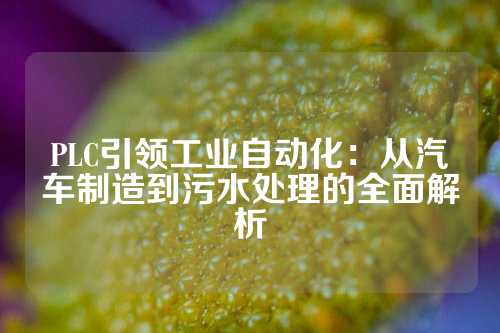 PLC引领工业自动化：从汽车制造到污水处理的全面解析