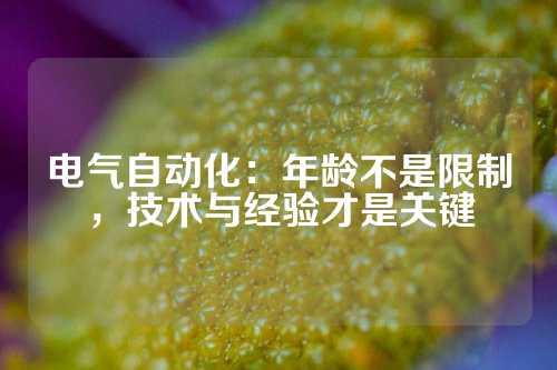电气自动化：年龄不是限制，技术与经验才是关键