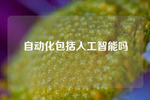 自动化包括人工智能吗