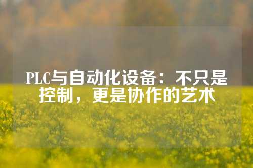 PLC与自动化设备：不只是控制，更是协作的艺术