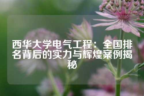 西华大学电气工程：全国排名背后的实力与辉煌案例揭秘
