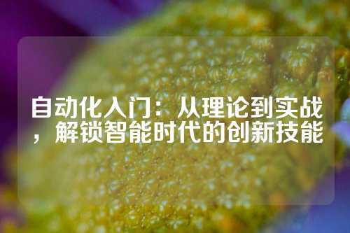 自动化入门：从理论到实战，解锁智能时代的创新技能