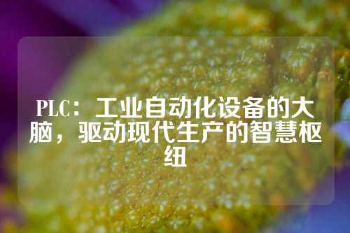 PLC：工业自动化设备的大脑，驱动现代生产的智慧枢纽