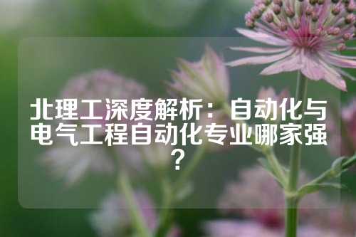 北理工深度解析：自动化与电气工程自动化专业哪家强？