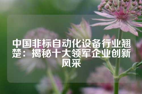 中国非标自动化设备行业翘楚:揭秘十大领军企业创新风采