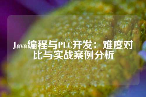 Java编程与PLC开发：难度对比与实战案例分析