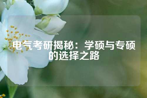 电气考研揭秘：学硕与专硕的选择之路