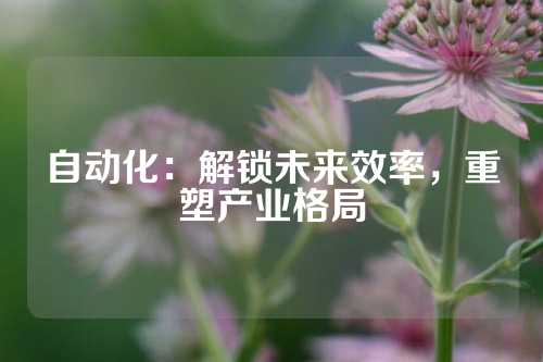 自动化：解锁未来效率，重塑产业格局