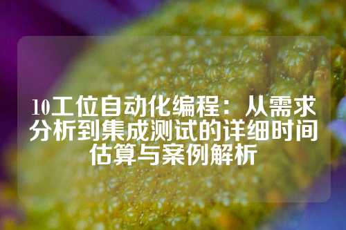 10工位自动化编程：从需求分析到集成测试的详细时间估算与案例解析