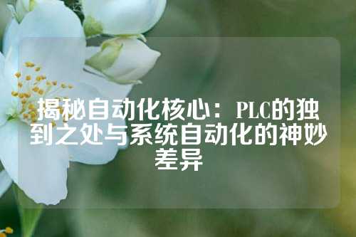揭秘自动化核心：PLC的独到之处与系统自动化的神妙差异
