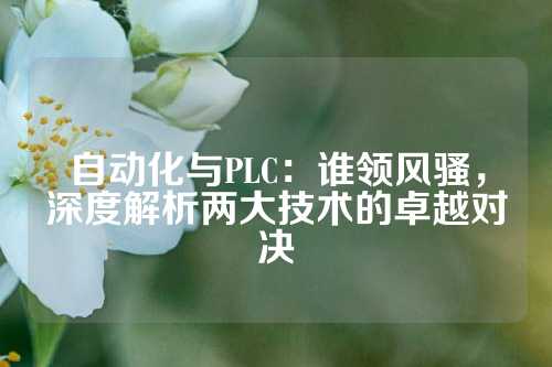 自动化与PLC：谁领风骚，深度解析两大技术的卓越对决