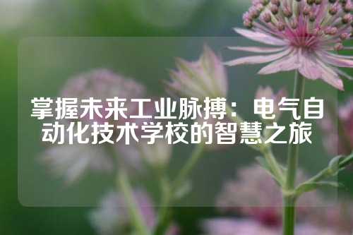 掌握未来工业脉搏：电气自动化技术学校的智慧之旅