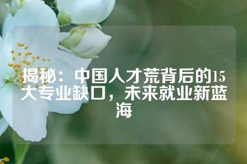 揭秘：中国人才荒背后的15大专业缺口，未来就业新蓝海