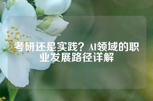 考研还是实践？AI领域的职业发展路径详解