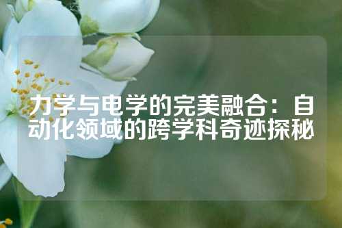 力学与电学的完美融合：自动化领域的跨学科奇迹探秘