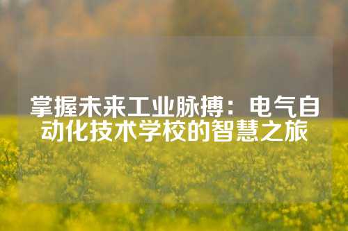 掌握未来工业脉搏：电气自动化技术学校的智慧之旅