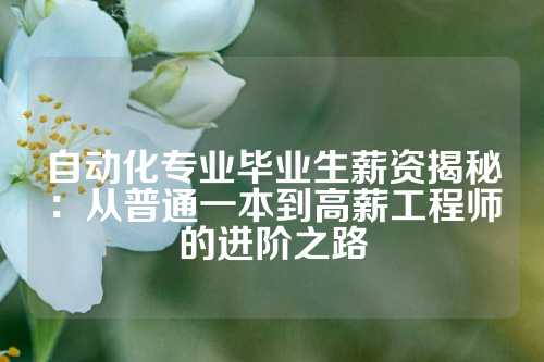 自动化专业毕业生薪资揭秘：从普通一本到高薪工程师的进阶之路
