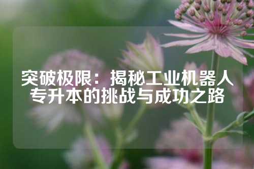 突破极限：揭秘工业机器人专升本的挑战与成功之路
