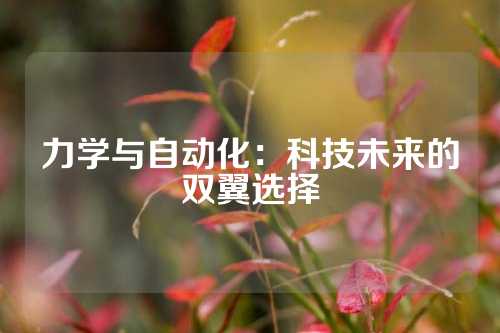 力学与自动化：科技未来的双翼选择