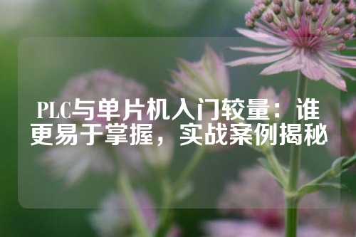 PLC与单片机入门较量：谁更易于掌握，实战案例揭秘