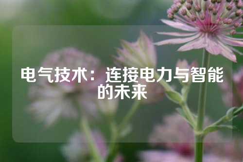 电气技术：连接电力与智能的未来