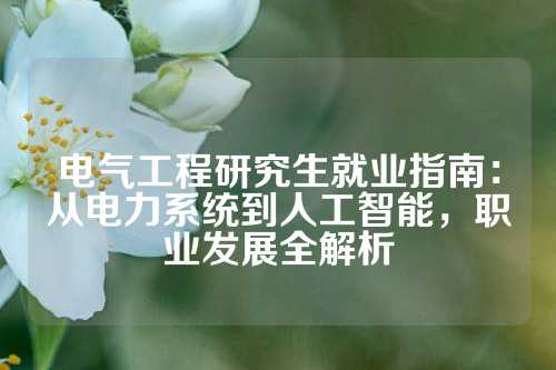 电气工程研究生就业指南：从电力系统到人工智能，职业发展全解析