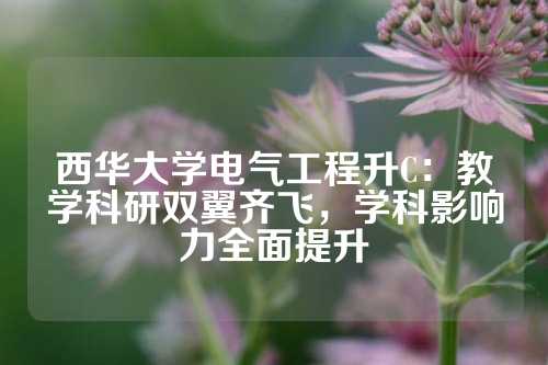西华大学电气工程升C：教学科研双翼齐飞，学科影响力全面提升