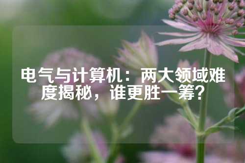 电气与计算机：两大领域难度揭秘，谁更胜一筹？