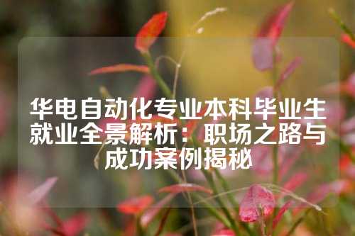 华电自动化专业本科毕业生就业全景解析：职场之路与成功案例揭秘