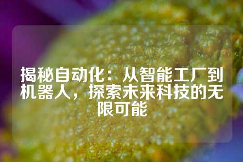 揭秘自动化：从智能工厂到机器人，探索未来科技的无限可能