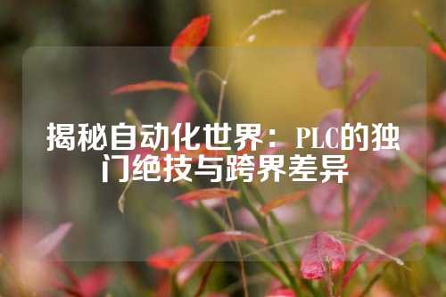 揭秘自动化世界：PLC的独门绝技与跨界差异