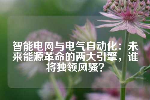 智能电网与电气自动化：未来能源革命的两大引擎，谁将独领风骚？