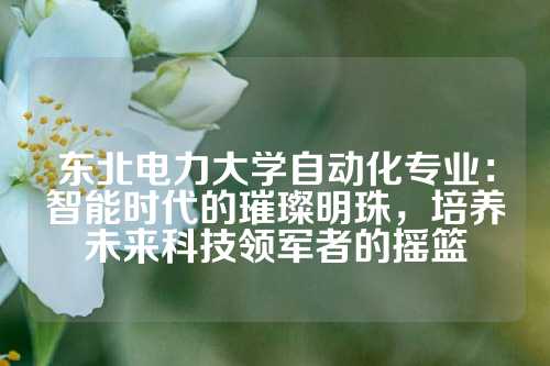 东北电力大学自动化专业：智能时代的璀璨明珠，培养未来科技领军者的摇篮