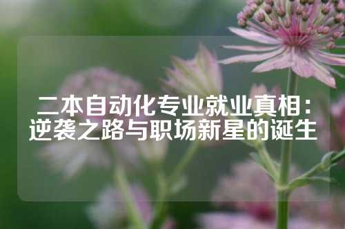 二本自动化专业就业真相：逆袭之路与职场新星的诞生