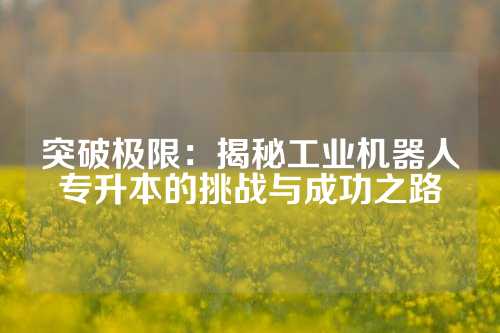 突破极限：揭秘工业机器人专升本的挑战与成功之路