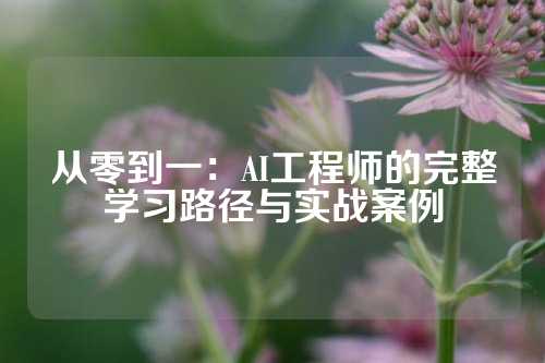 从零到一：AI工程师的完整学习路径与实战案例