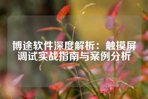 博途软件深度解析：触摸屏调试实战指南与案例分析