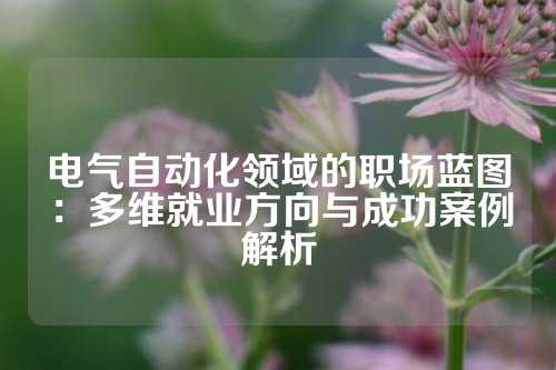 电气自动化领域的职场蓝图：多维就业方向与成功案例解析