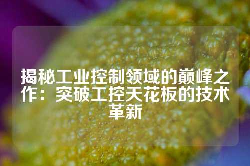 揭秘工业控制领域的巅峰之作：突破工控天花板的技术革新