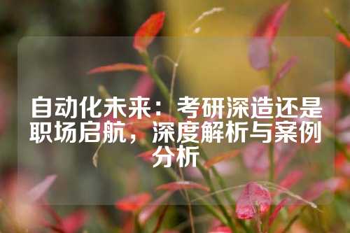 自动化未来：考研深造还是职场启航，深度解析与案例分析