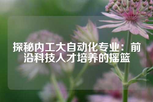 探秘内工大自动化专业：前沿科技人才培养的摇篮
