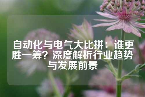 自动化与电气大比拼：谁更胜一筹？深度解析行业趋势与发展前景