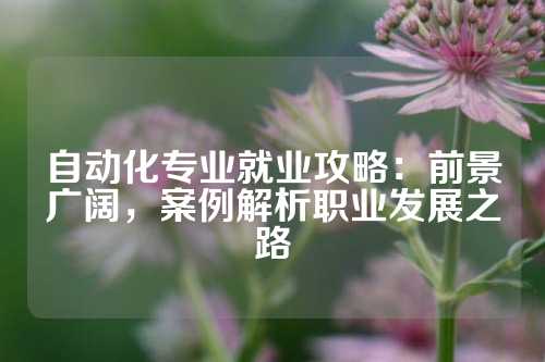 自动化专业就业攻略：前景广阔，案例解析职业发展之路